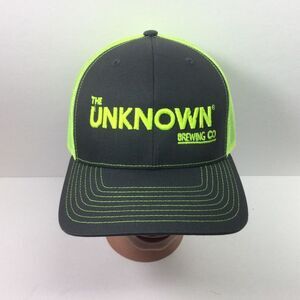 Richardson Unknown Brewing‎ Co Hat Lime Gray SnapBack Cap Beer Brewski